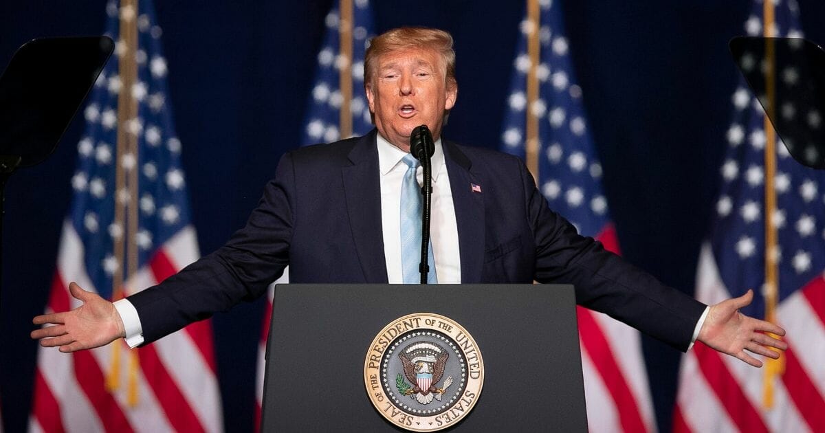 President Donald Trump speaks during a "Evangelicals for Trump" campaign event held at the King Jesus International Ministry on Jan. 3, 2020, in Miami, Florida.