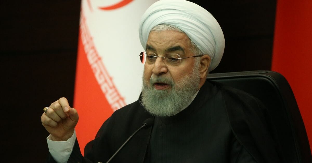 Iranian President Hassan Rouhani speaks during a joint news conference on Sept. 16, 2019, in Ankara, Turkey.
