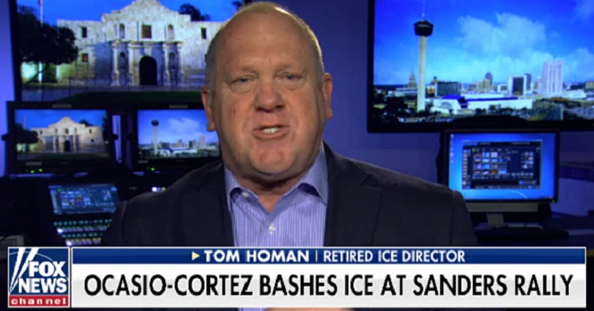 Tom Homan, former acting director of Immigration and Customs Enforcement, is interviewed on Fox News on Sunday.