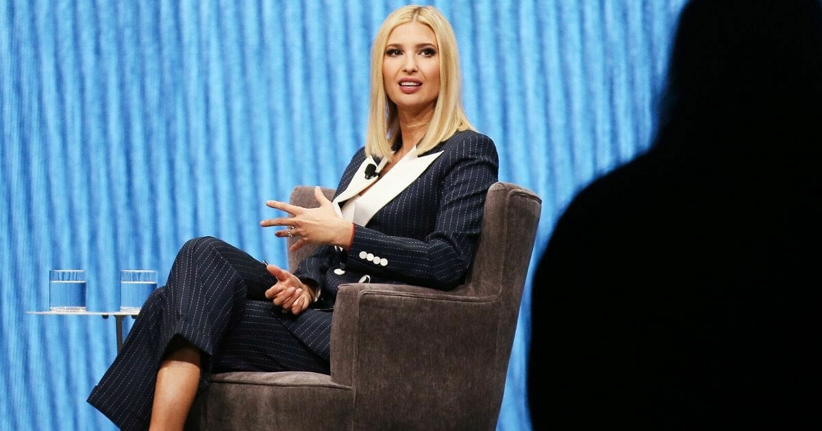 Adviser to the president and first daughter Ivanka Trump speaks during a keynote address at CES 2020 at The Venetian Las Vegas on Jan. 7, 2020, in Las Vegas, Nevada.