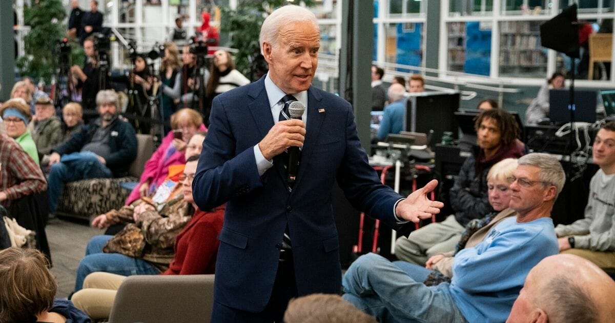 Democratic presidential candidate former Vice President Joe Biden speaks during an event at Iowa Central Community College on Jan. 21, 2020, in Fort Dodge, Iowa.