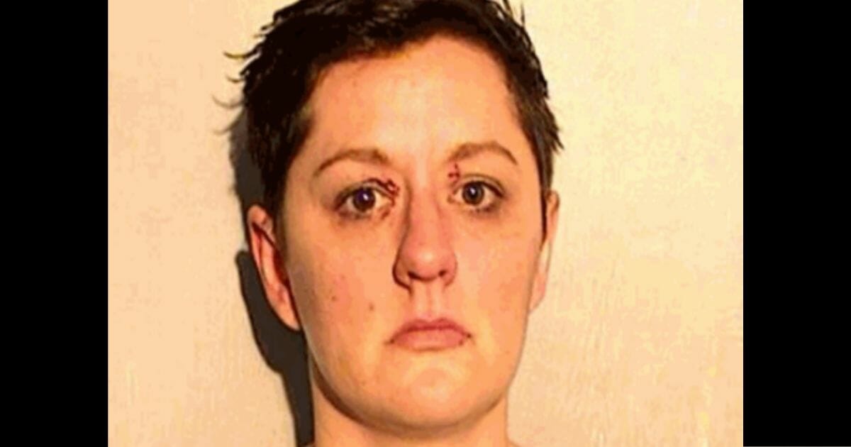 Arrest mug of Laura Gerken, is the daughter of Lucas County, Ohio, Commissioner Pete Gerken.