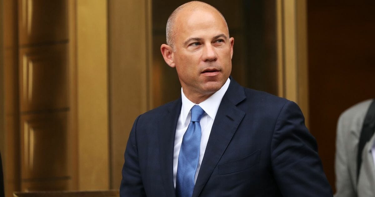 Celebrity attorney Michael Avenatti walks out of a New York courthouse after a hearing in a case where he is accused of stealing $300,000 from a former client, adult-film actress Stormy Daniels, on July 23, 2019, in New York City.