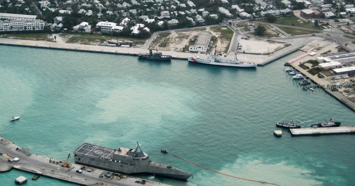 In this photo provided by the U.S. Navy, the combat ship USS Independence (LCS-2) arrives at Mole Pier March 29, 2010, at Naval Air Station Key West in Key West, Florida.