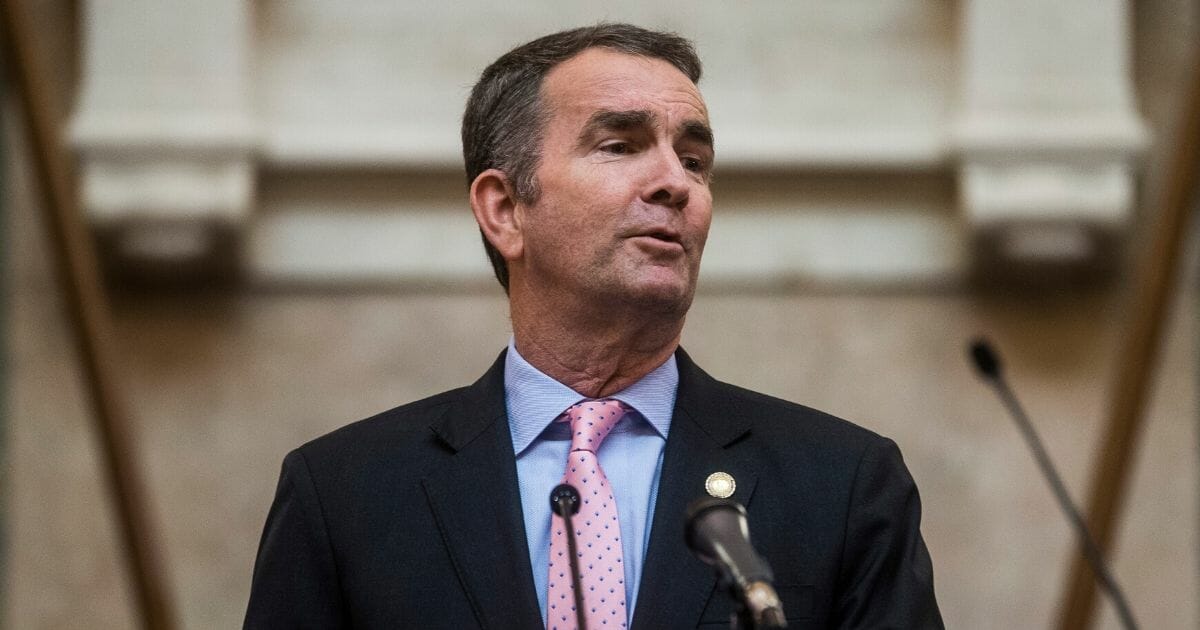 Gov. Ralph Northam delivers the State of the Commonwealth address at the Virginia State Capitol on Jan. 8, 2020, in Richmond, Virginia.