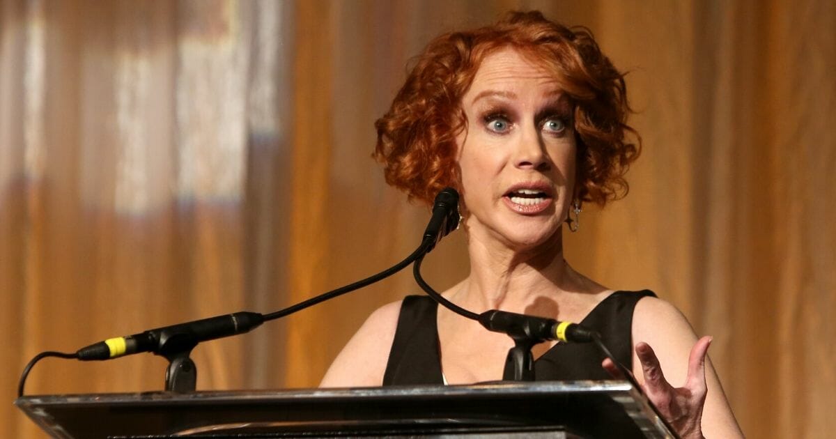 Kathy Griffin speaks onstage during the 29th Annual PEN America LitFestGala at Regent Beverly Wilshire Hotel on Nov. 1, 2019, in Beverly Hills, California.