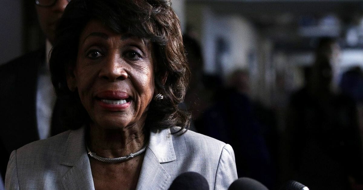 Rep. Maxine Waters of California arrives at a House Democratic Caucus meeting at the U.S. Capitol in Washington on Sept. 25, 2019.