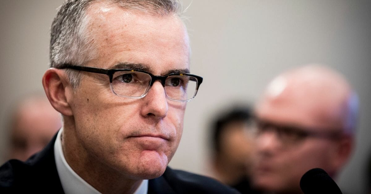 Then-acting FBI Director Andrew McCabe testifies before a House Appropriations subcommittee meeting in June 2017.