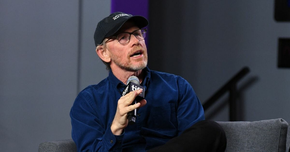 Movie director Ron Howard pictured in a file photo speaking on stage at an event in Canada in September.