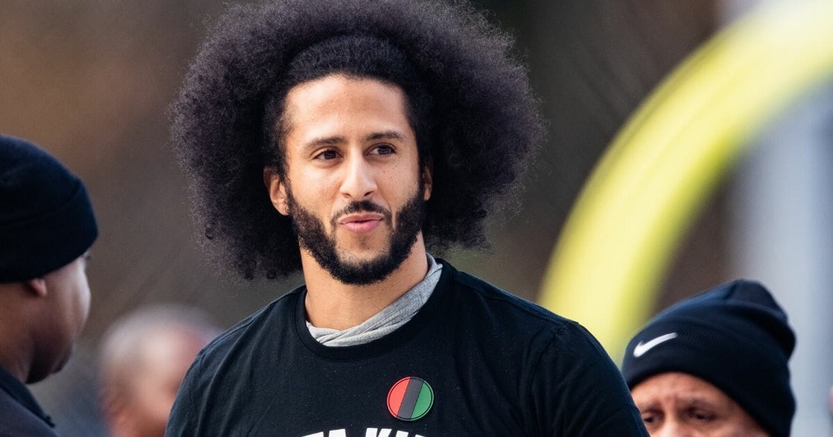 Former NFL quarterback Colin Kaepernick is pictured during his Nov. 16 workout in Georgia.