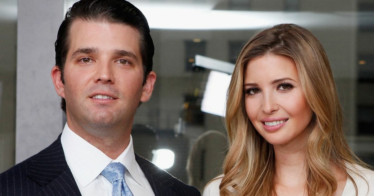Donald Jr. and Ivanka Trump are pictured in a 2012