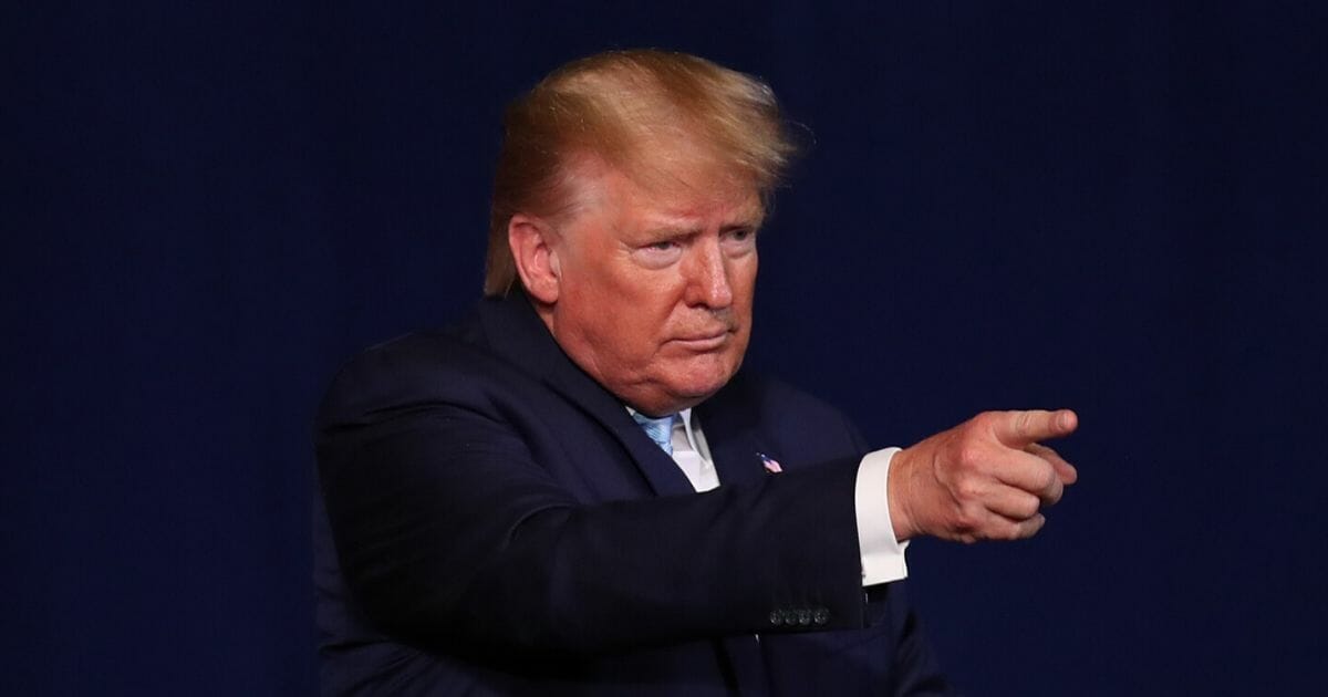 President Donald Trump speaks during an "Evangelicals for Trump" campaign event held at the King Jesus International Ministry on Jan. 3, 2020, in Miami, Florida. The rally was announced after a December editorial published in Christianity Today called for Trump's removal from office.