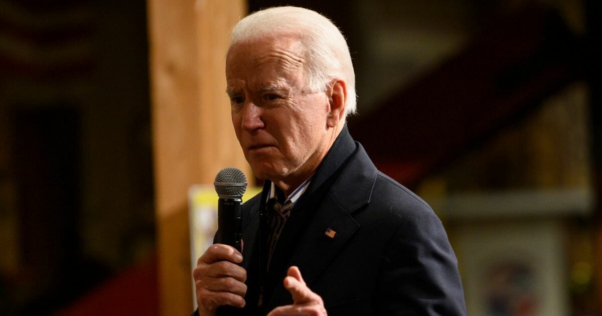 Democratic presidential candidate former Vice President Joe Biden speaks during a campaign event on Jan. 3, 2020, in Independence, Iowa.