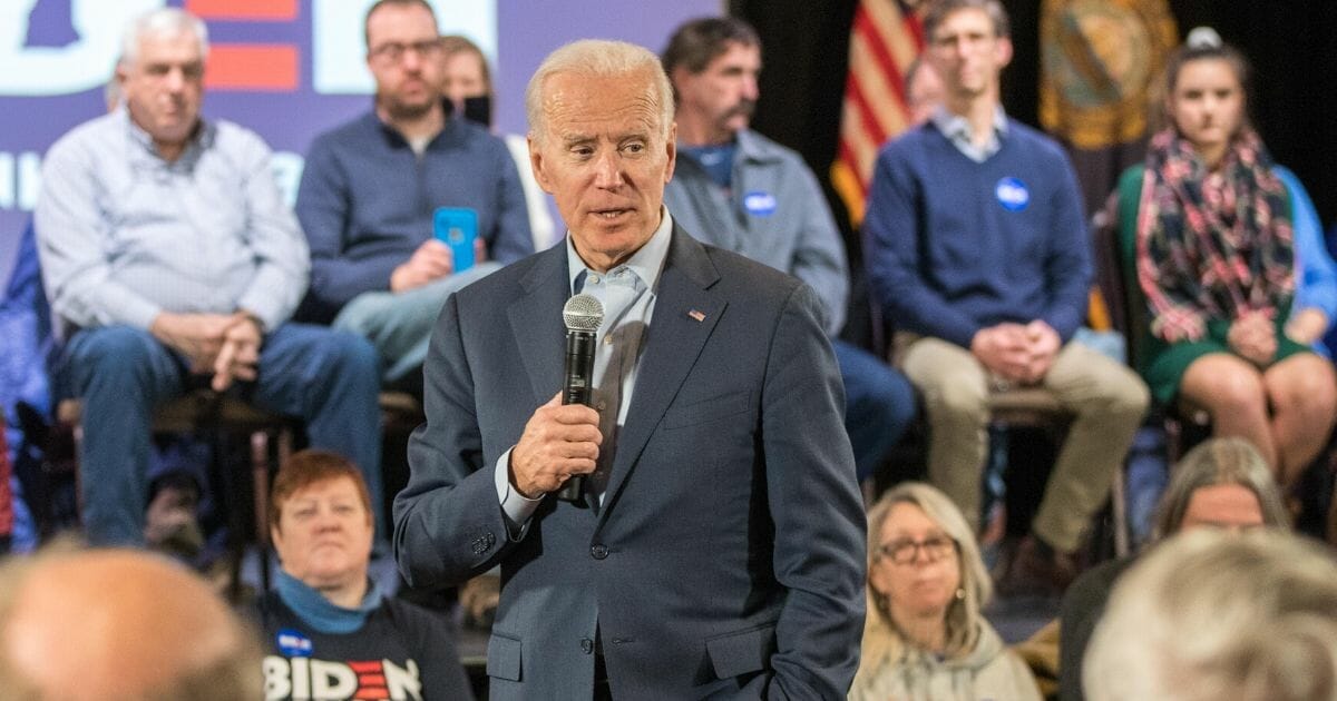 Democratic presidential contender Joe Biden is pictured in a Dec. 30 file photo from New Hampshire.