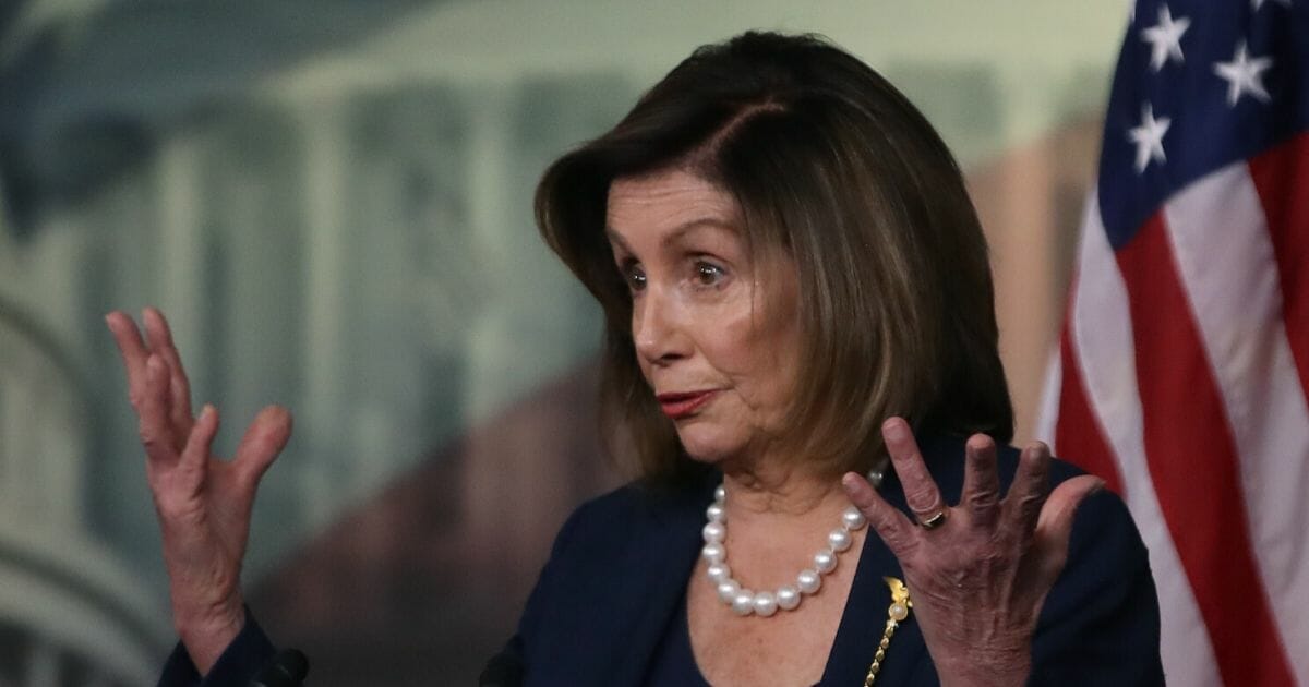 Speaker of the House Nancy Pelosi speaks during her weekly news conference on Capitol Hill on Jan. 16, 2020, in Washington, D.C.