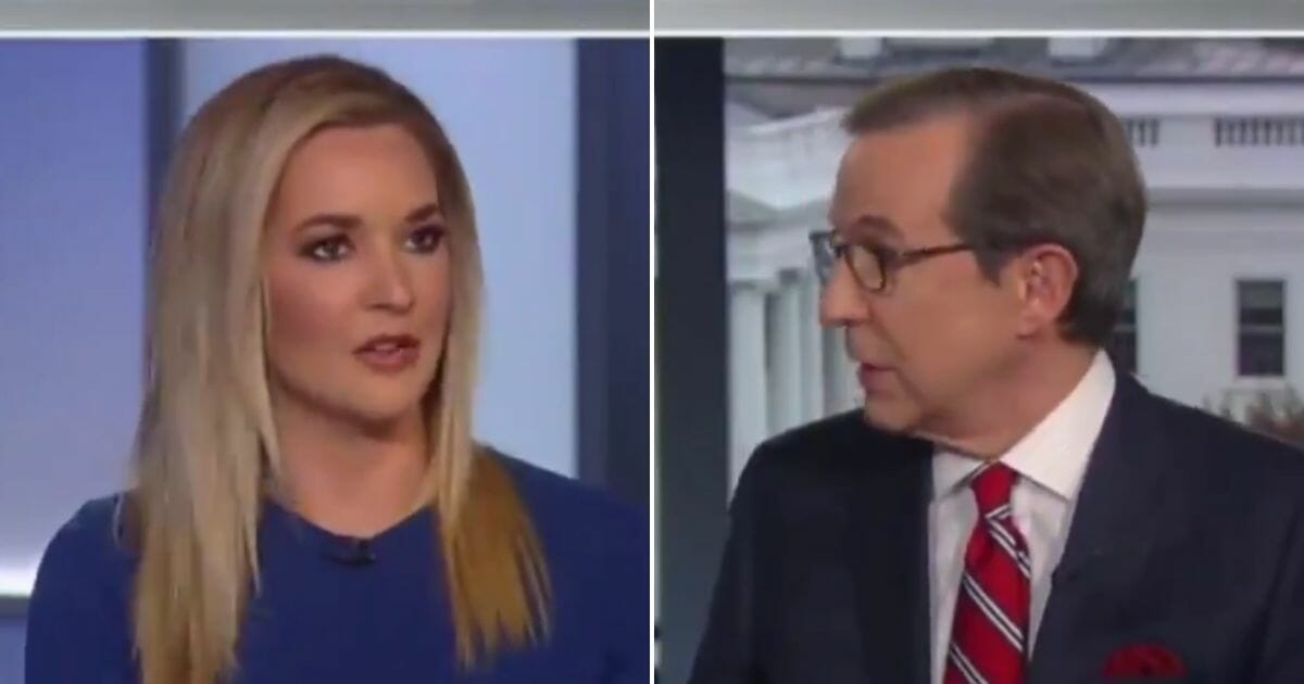 Political commentators Katie Pavlich, left, and Chris Wallace engage in a heated back-and-forth on Fox News.