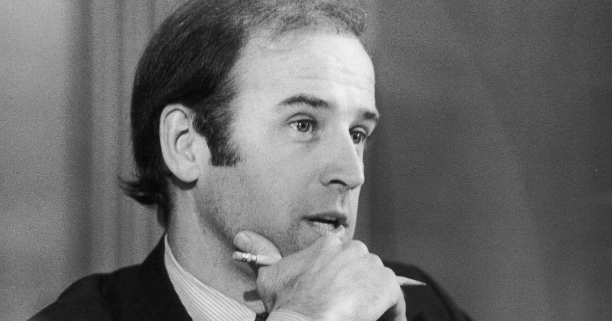 Then-Sen. Joe Biden of Delaware, pictured circa 1980. Biden is now running for the Democratic nomination for president.
