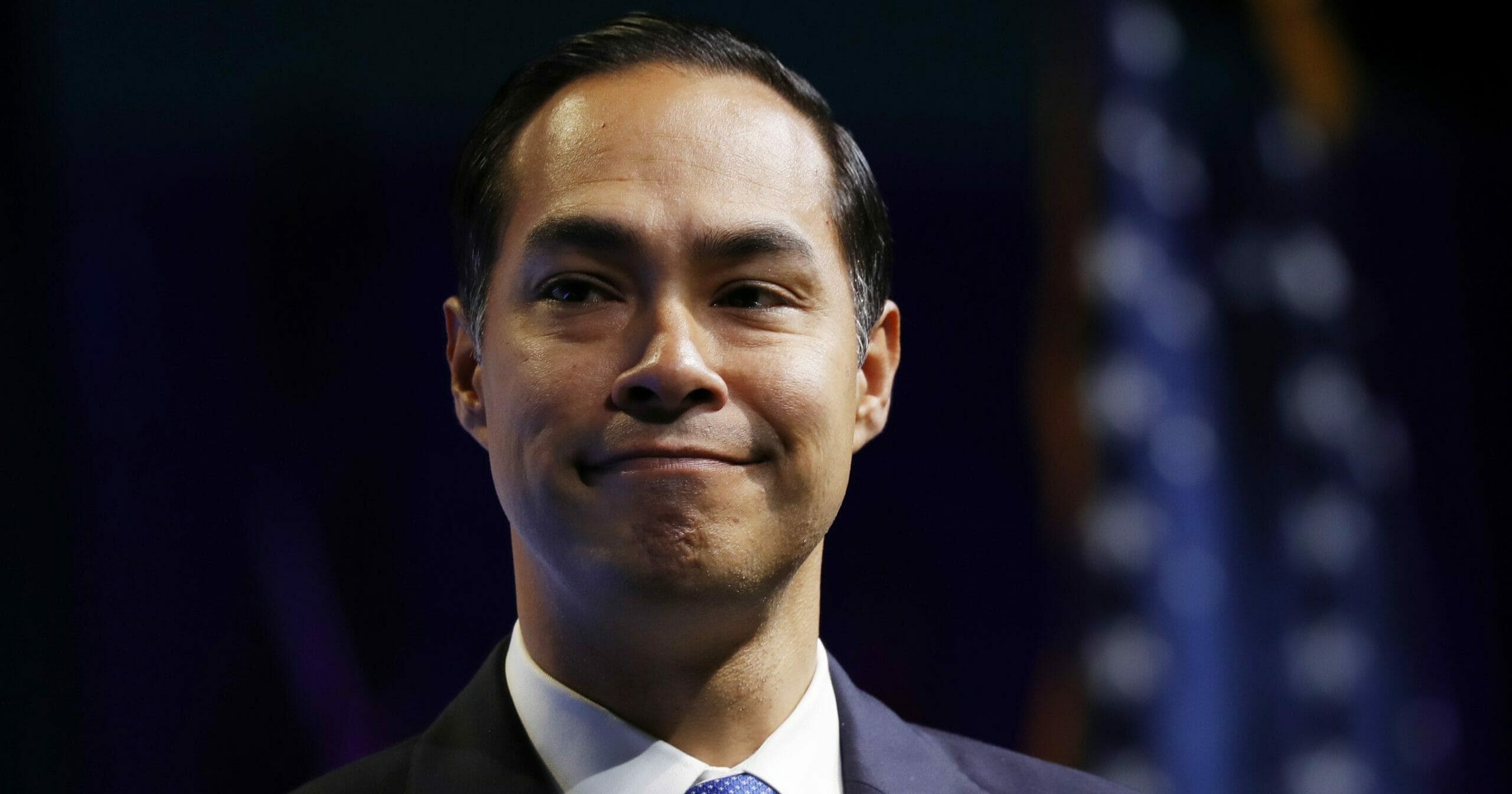 In this Oct. 28, 2019 file photo, former Housing and Urban Development Secretary and then-Democratic presidential candidate Julian Castro speaks at the J Street National Conference in Washington.