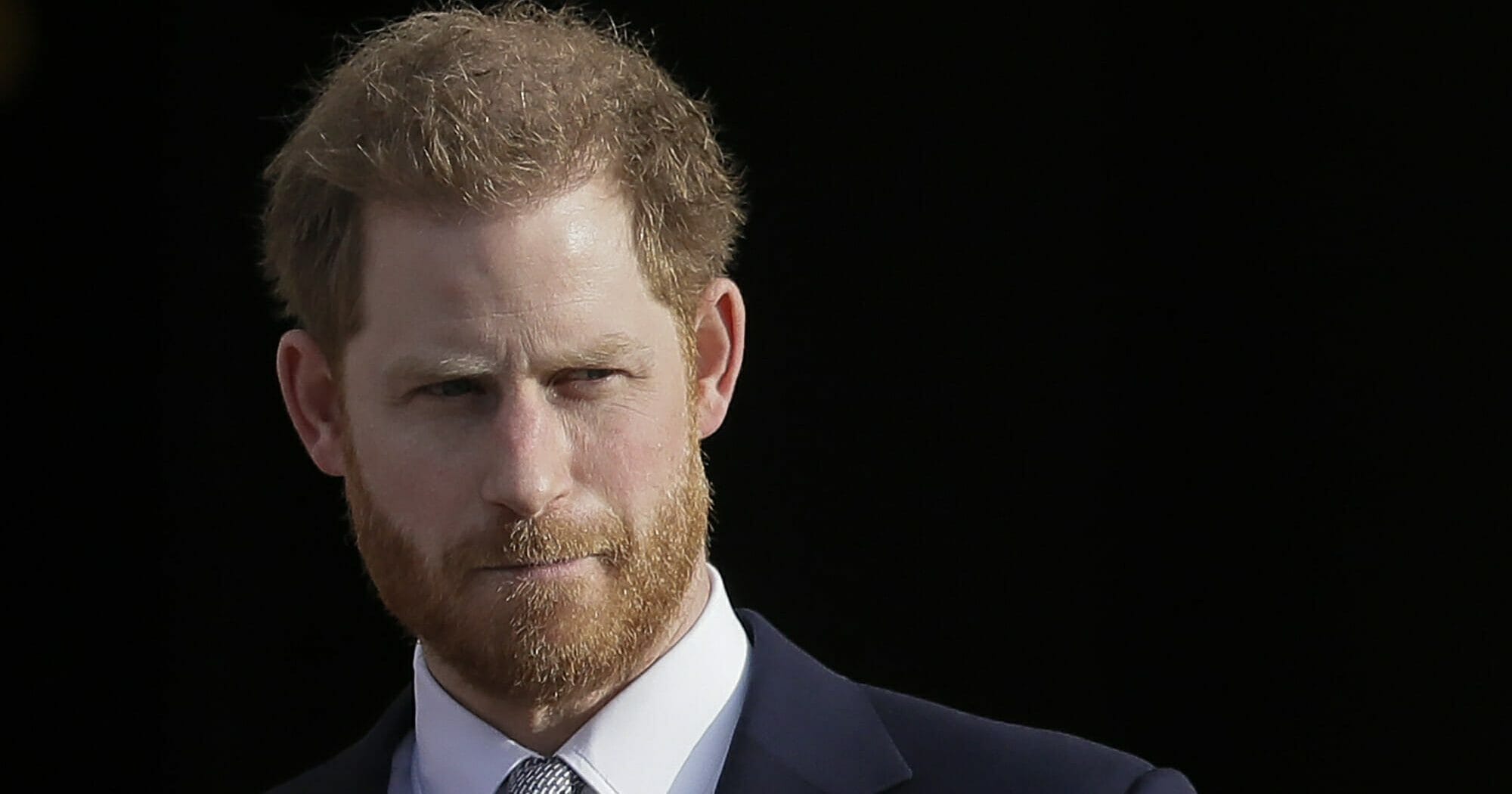 Britain's Prince Harry arrives in the gardens of Buckingham Palace in London on Jan. 16, 2020.