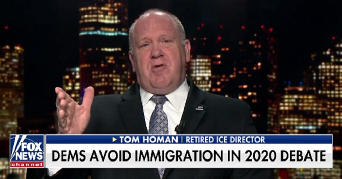 Tom Homan, former acting director of Immigration and Customs and Enforcement, appears Wednesday on "Fox & Friends."
