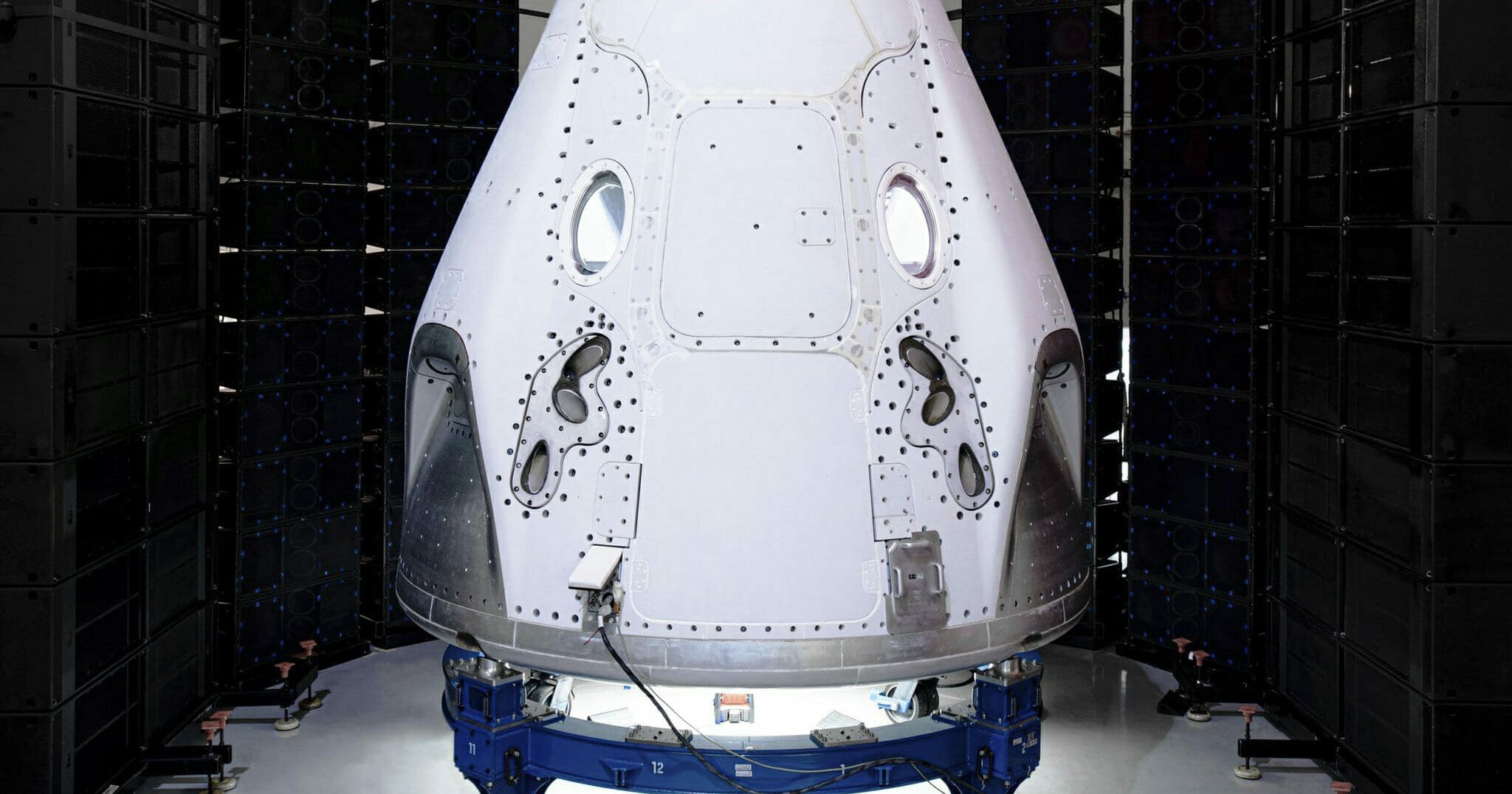 This undated photo made available by SpaceX in February 2020 shows the Crew Dragon spacecraft undergoing acoustic testing in Florida. On Feb. 18, 2020, SpaceX announced it is working with Space Adventures Inc. to take tourists into a high orbit. Ticket prices aren't being divulged but are likely to be in the millions of dollars.