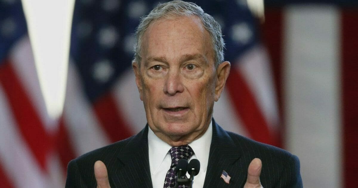 Democratic presidential candidate Michael Bloomberg