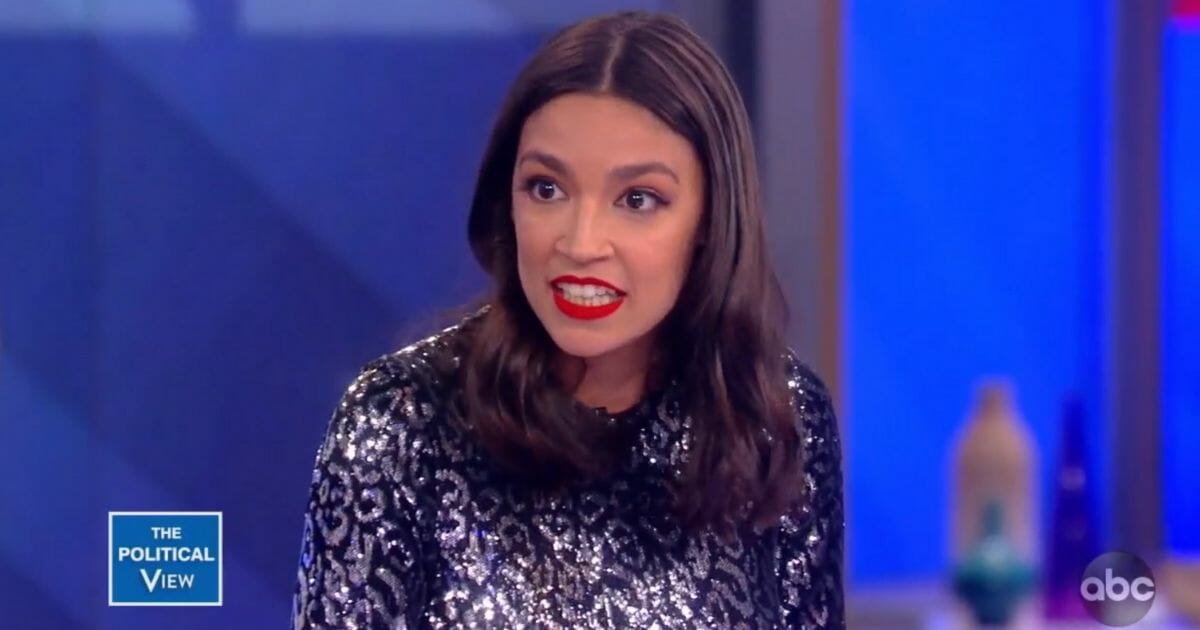 Democratic Rep. Alexandria Ocasio-Cortez of New York appears on ABC's "The View."