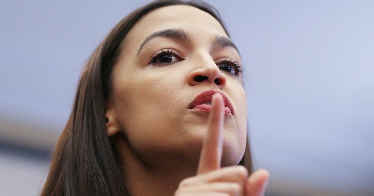 Rep. Alexandria Ocasio-Cortez (D-New York) speaks at a news conference on Capitol Hill on Jan. 29, 2020, in Washington, D.C.
