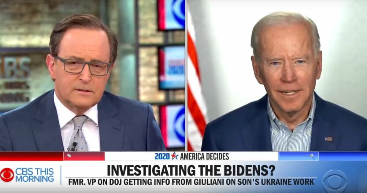 Former Vice President Joe Biden doesn't handle questions well during an interview with CBS' "This Morning."
