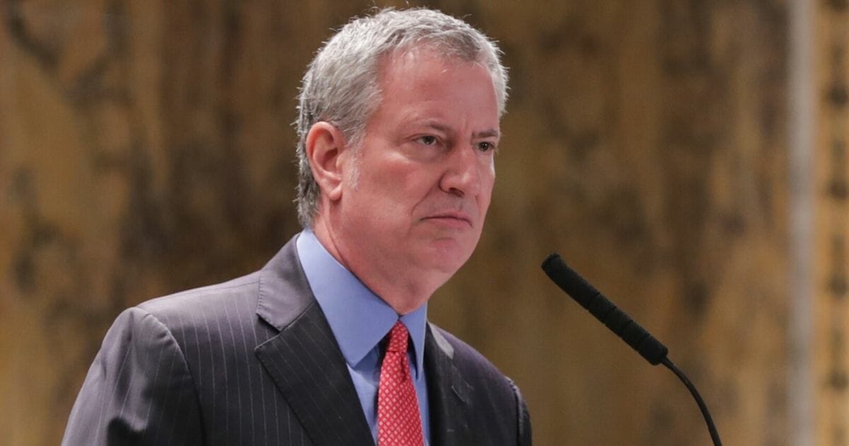 Mayor Bill de Blasio speaks at the New York Public Library on Jan. 29, 2020.