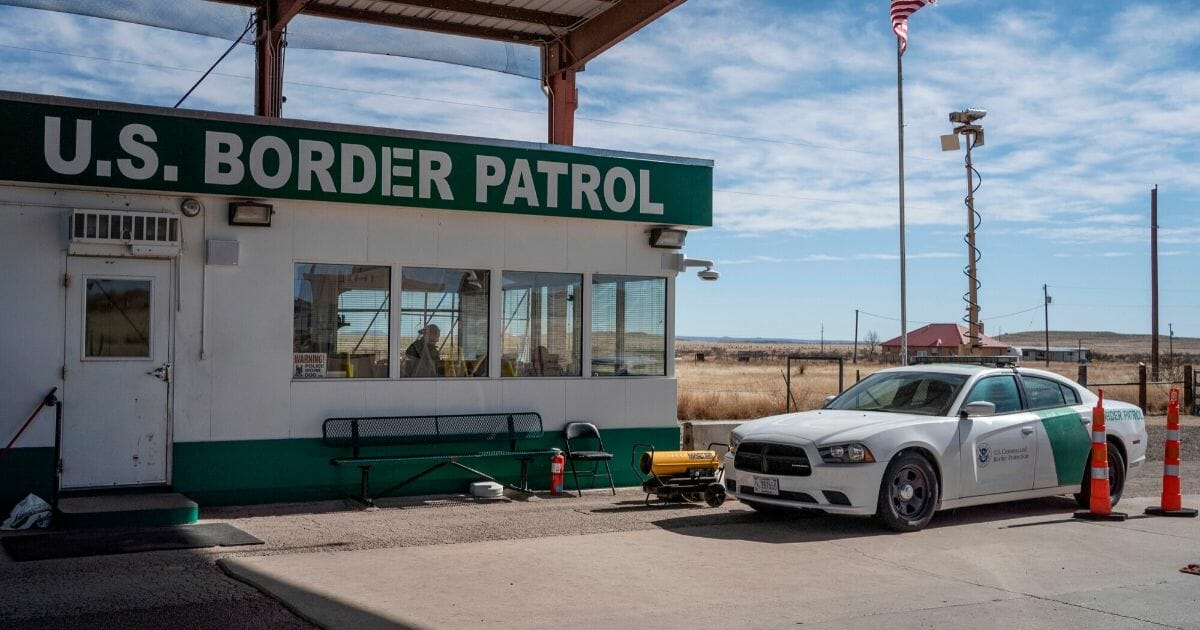 A United States Border Patrol checkpoint is pictured near Marfa, Texas, on Jan. 29, 2020.
