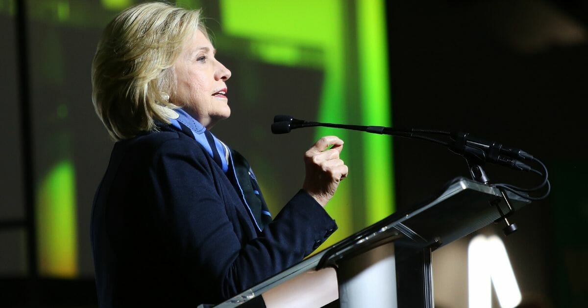 Hillary Rodham Clinton speaks onstage on Jan. 27, 2020, in Park City, Utah.