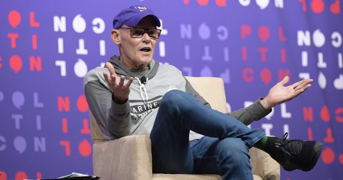 James Carville speaks onstage during the 2019 Politicon at Music City Center on Oct. 26, 2019, in Nashville, Tennessee.