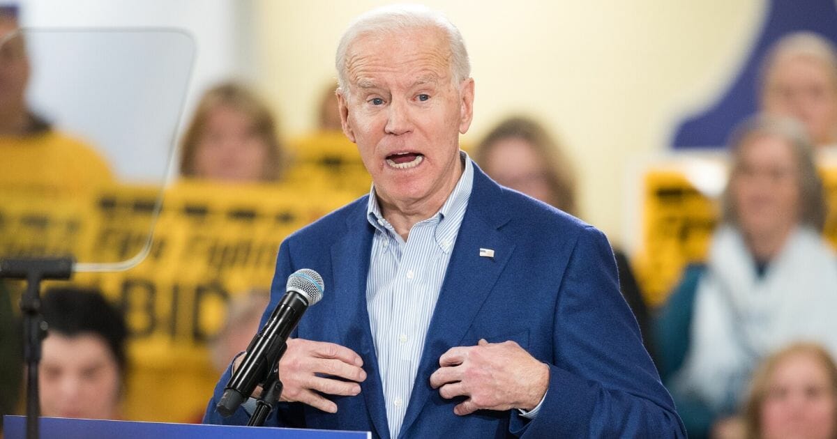 Democratic presidential candidate and former Vice President Joe Biden speaks during a campaign event in Manchester, New Hampshire, on Feb. 10, 2020.