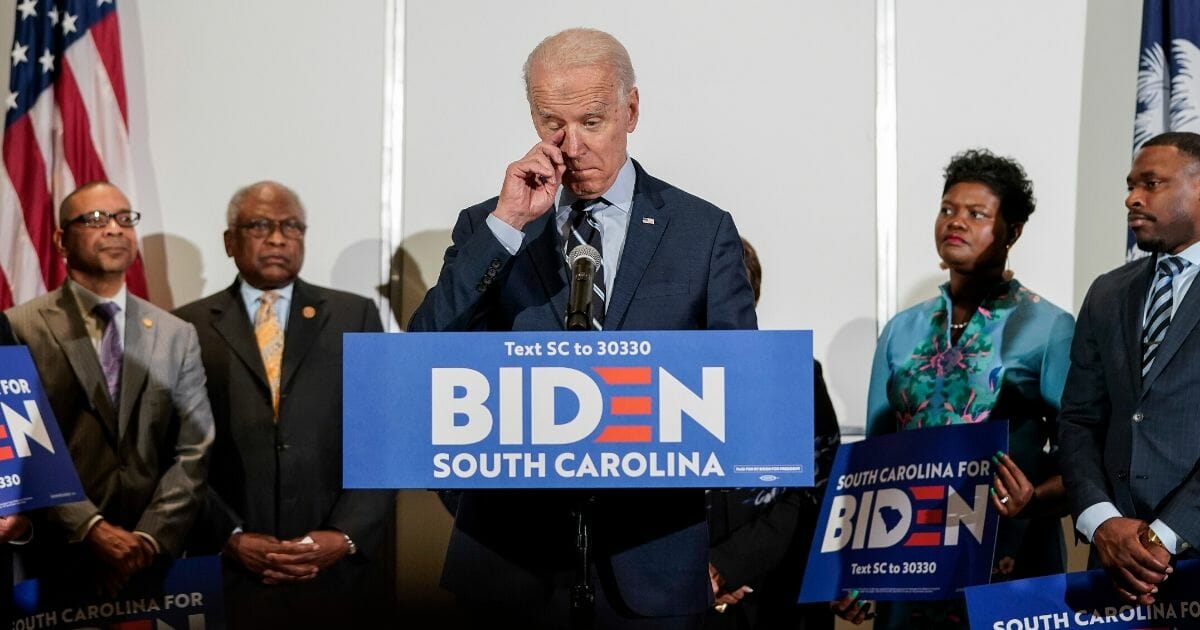 Democratic presidential candidate former Vice President Joe Biden