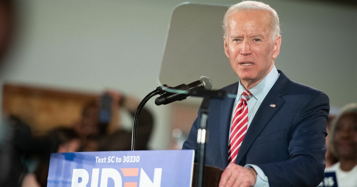 Democratic presidential candidate former Vice President Joe Biden addresses the crowd during a South Carolina campaign launch party on Feb. 11, 2020, in Columbia, South Carolina.