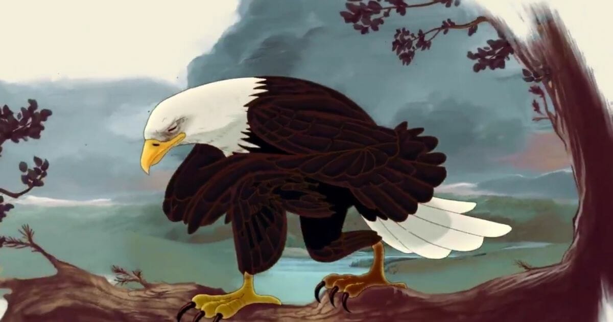 Kneeling Eagle