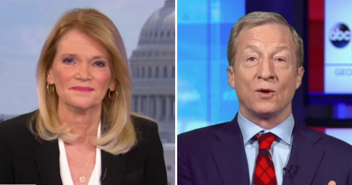 Americans bullish on the roaring Trump economy don't know how bad they have it, according to Democratic presidential candidate Tom Steyer.