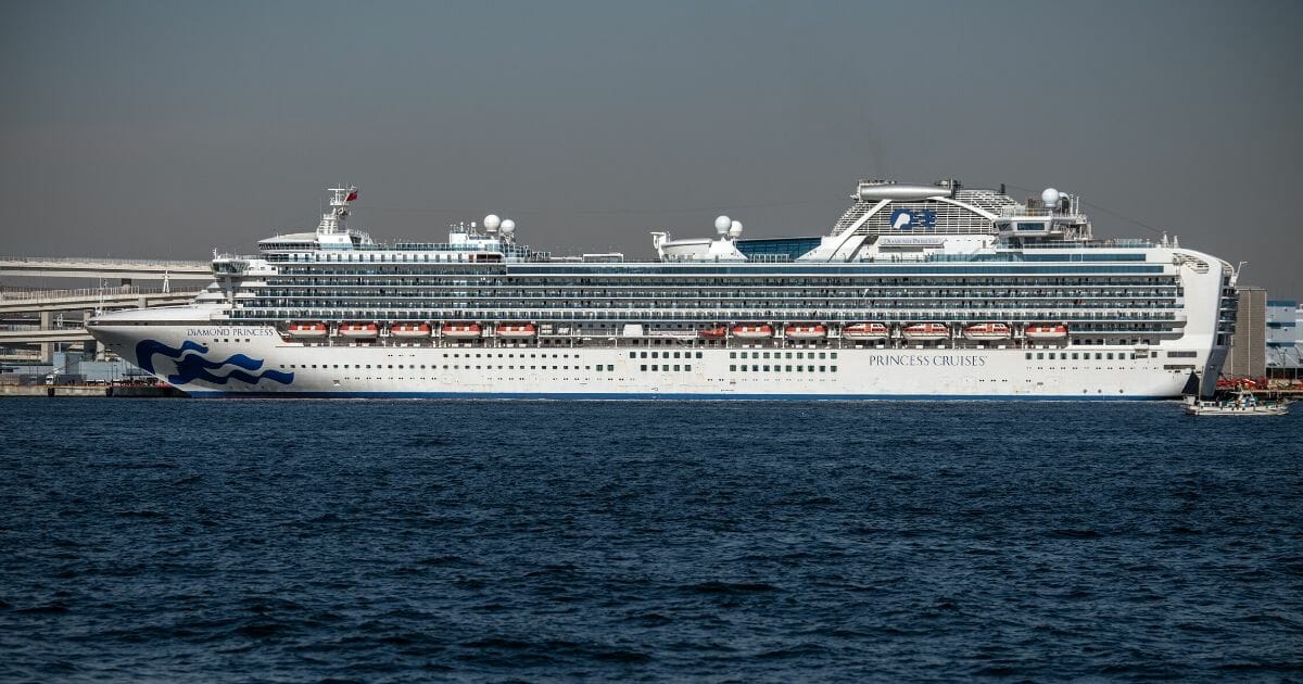 Princess Diamond cruise ship sits docked Feb. 10, 2020, at Daikoku Pier in Yokohama, Japan, where it is being resupplied and newly diagnosed coronavirus cases taken for treatment as it remains in quarantine after a number of the 3,700 people on board were diagnosed with coronavirus.