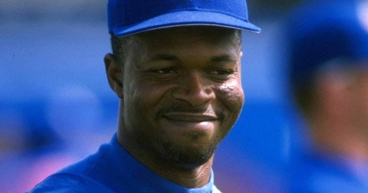 Tony Fernandez of the Toronto Blue Jays smiles during a spring training game against the Philadelphia Phillies at Grant Field in Dunedin, Florida, on Feb. 27, 1998.