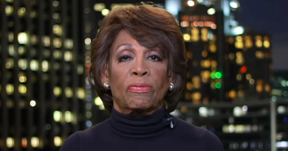 Democratic Rep. Maxine Waters speaks about President Donald Trump during an MSNBC appearance.