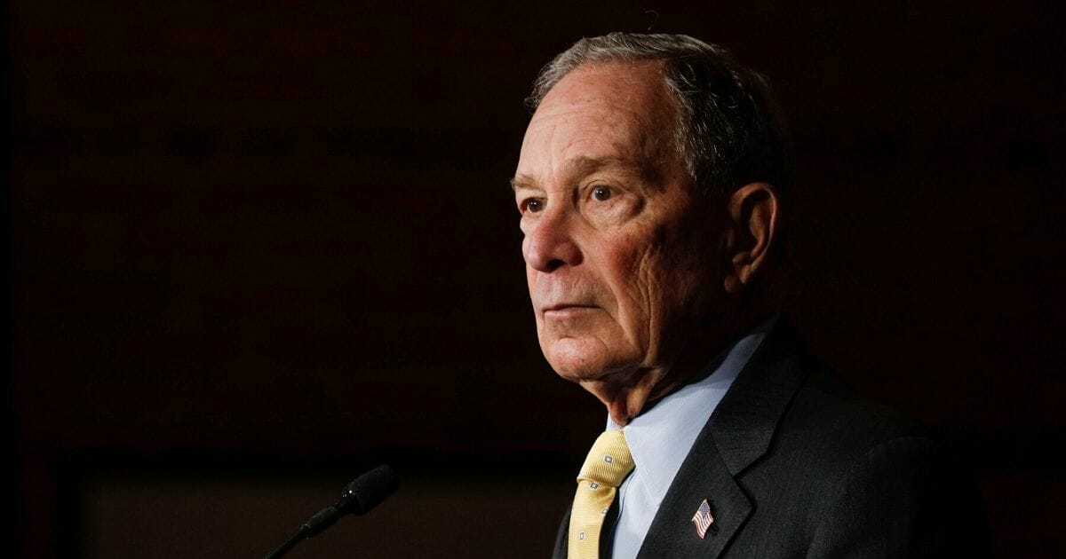 Democratic presidential candidate Mike Bloomberg, the former mayor of New York City, holds a campaign rally on Feb. 4, 2020, in Detroit.