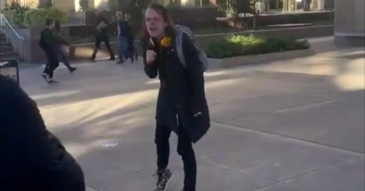 A man is filmed at Arizona State University making vulgar and violent comments about Republicans.