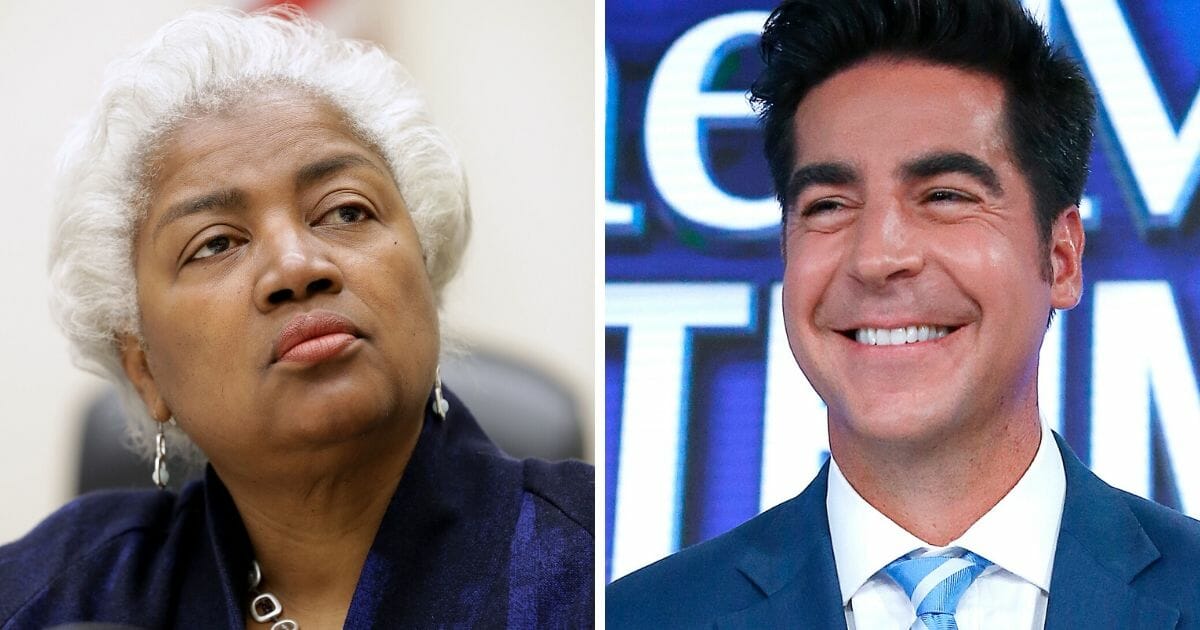 Former Democratic National Committee Chairwoman Donna Brazile, left; and Fox News' Jesse Watters, right.