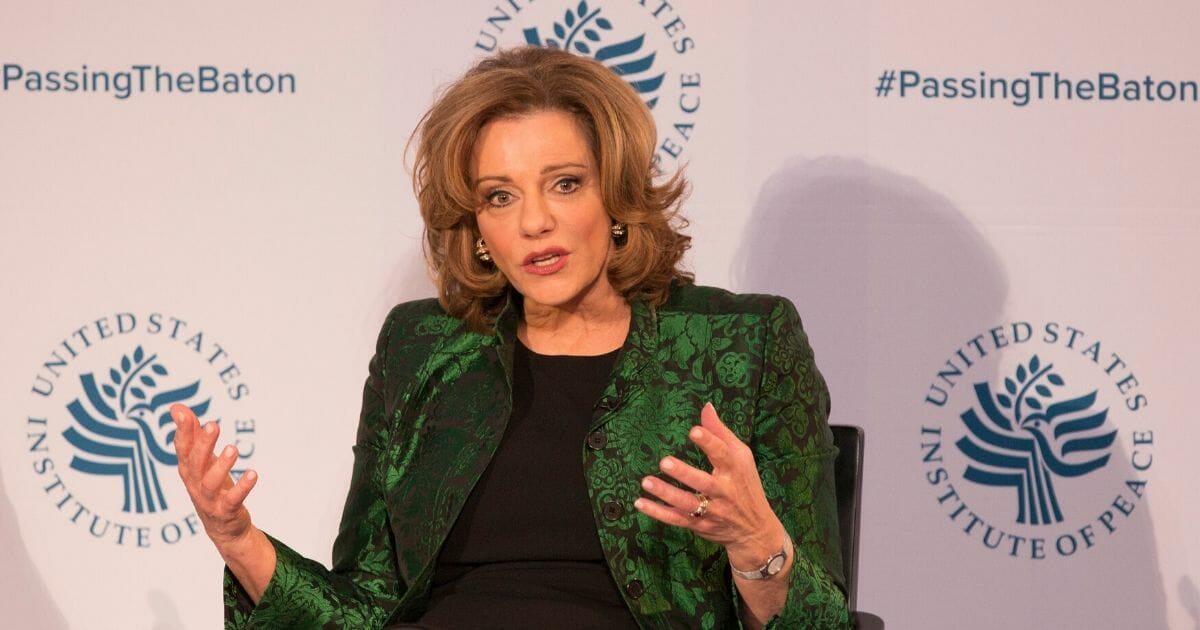 K.T. McFarland, former deputy national security advisor, is pictured in a 2017 file photo the U.S. Institute Of Peace in Washington.