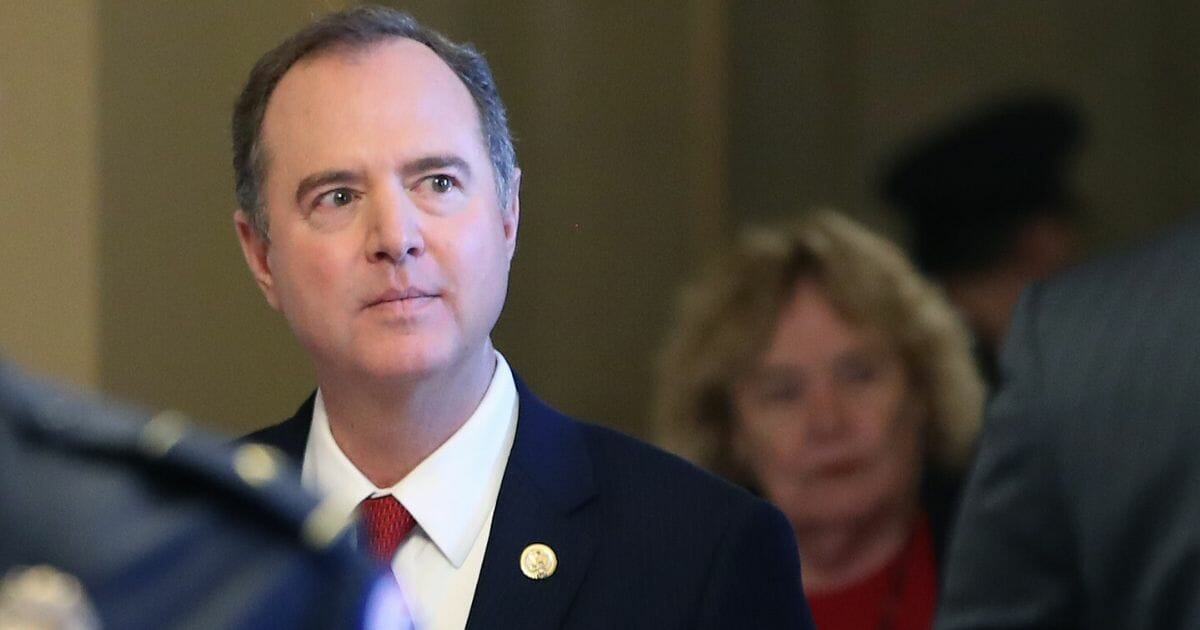 California Democratic Rep. Adam Schiff, chairman of the House Intelligence Committee, is pictured in a January file photo from President Donald Trump's impeachment trial.