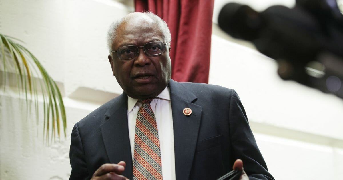 South Carolina Democrat James Clyburn is pictured in Capitol hallway in a May file photo.