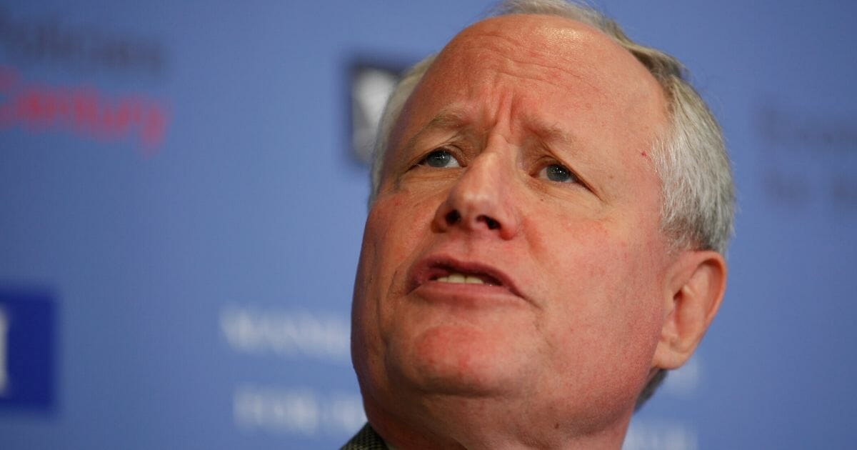 Conservative pundit Bill Kristol leads a discussion on PayPal co-founder and former CEO Peter Thiel's National Review article, "The End of the Future," at the National Press Club on Oct. 3, 2011, in Washington, D.C.