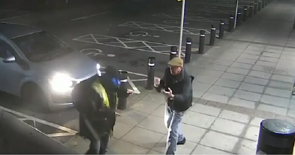 A 77-year-old in a boxing stance mocks a would-be mugger, challenging the criminal to fight like a man.