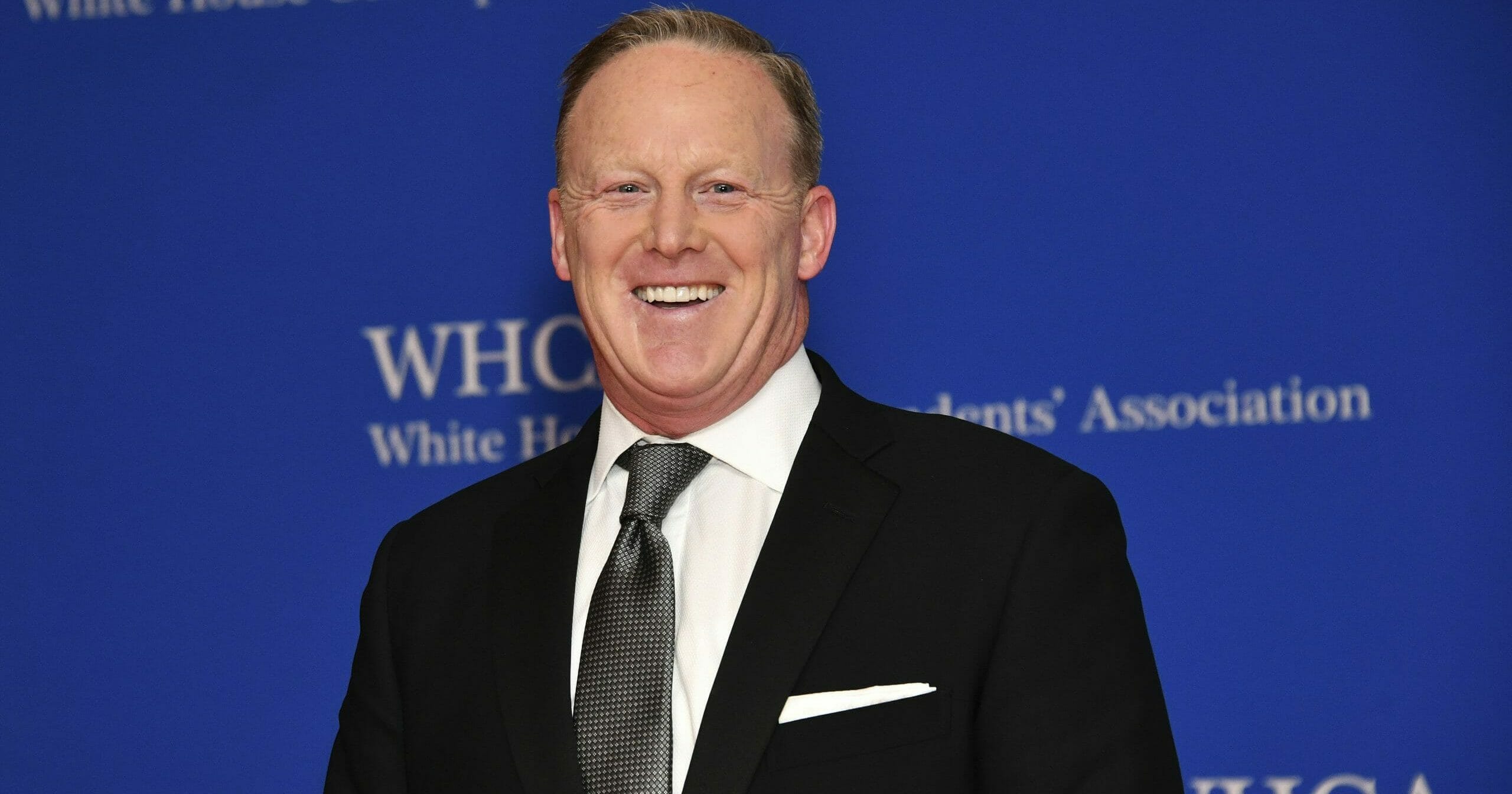 This April 27, 2019, file photo shows Sean Spicer at the 2019 White House Correspondents' Association dinner in Washington, D.C.